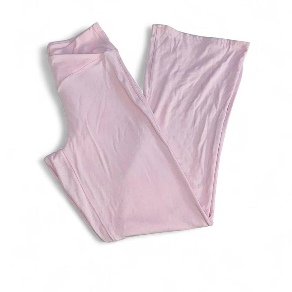 Adore Me Baby Pink Crisscross Waist‎ Flare Yoga Pants